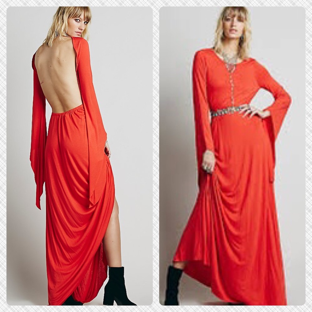 Free People Back Lit Maxi (Black)